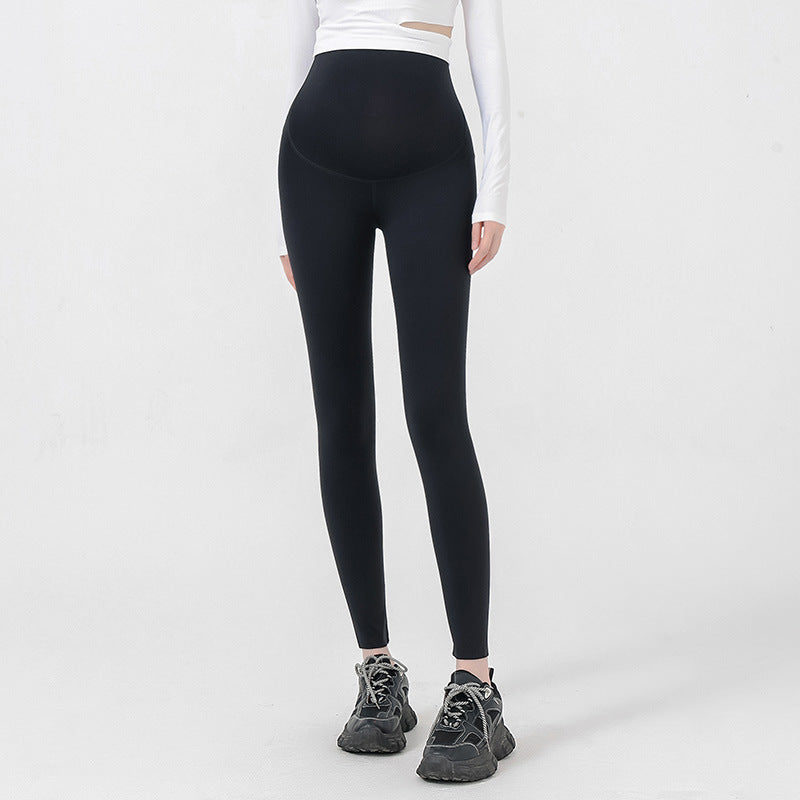 Maternity Leggings High Waist for Autumn & Winter – Belly Support Trousers