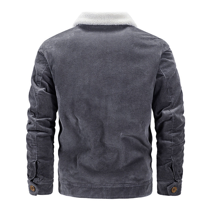 Herren Cordjacke Loose Fit – Modische Freizeitjacke Trend Style