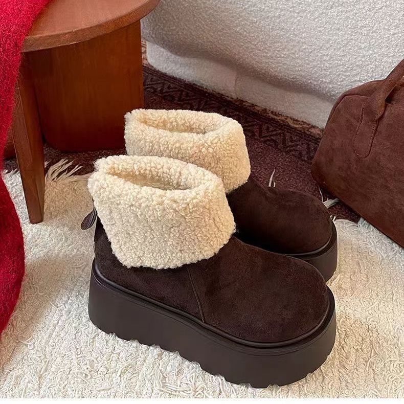 Women's Lined Snow Boots – Vintage Winter Boots with Fleece