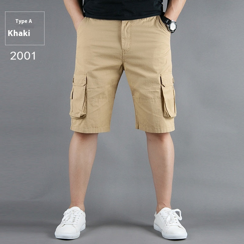 Men's Workwear Multi-Pocket Shorts – Summer Cargo Shorts