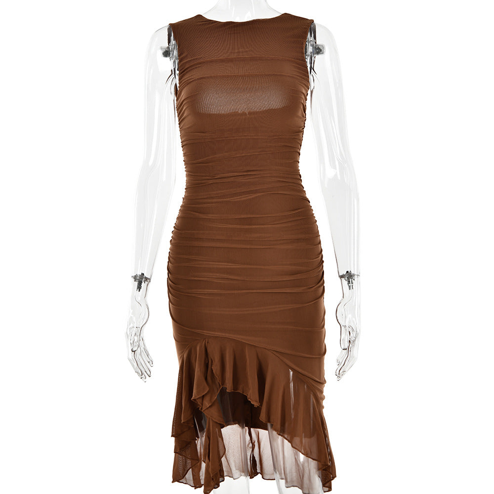 Summer Slim Fit Dress - Sleeveless Sexy Party & Club Dress
