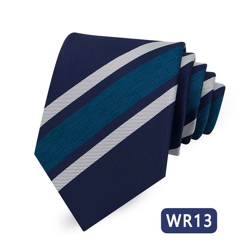 Men's Striped Tie Elegant Business Casual Modern