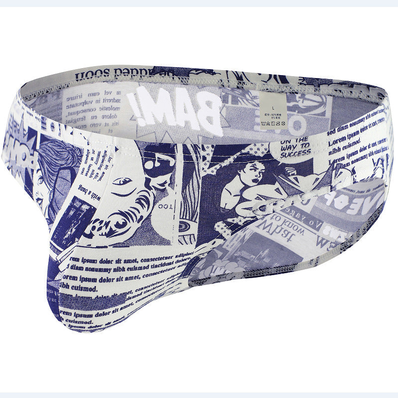 Men's Cotton Briefs Print | Breathable Trunks Underwear