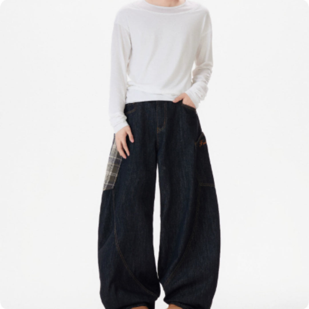 Men's Straight Leg Loose Fit Trousers - Versatile Long Trousers