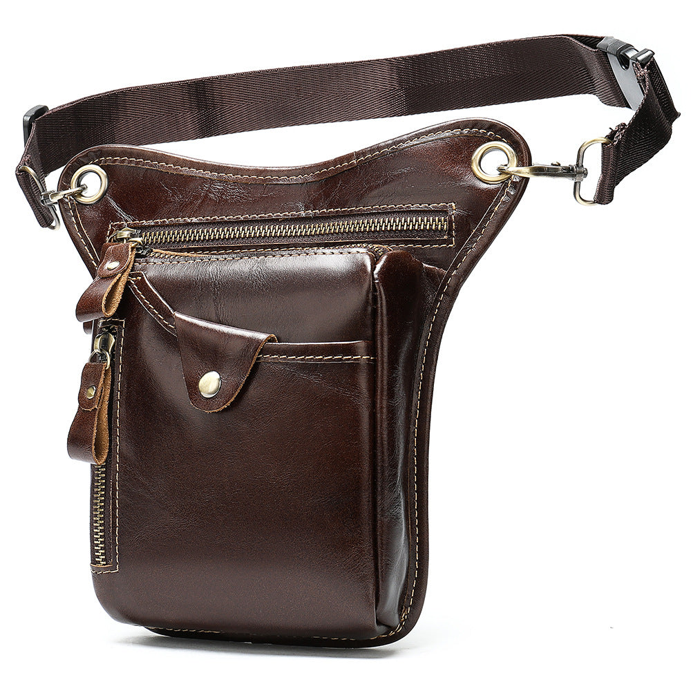 Men's Retro Leather Shoulder Bag - Vintage Crazy Horse Satchel Bag