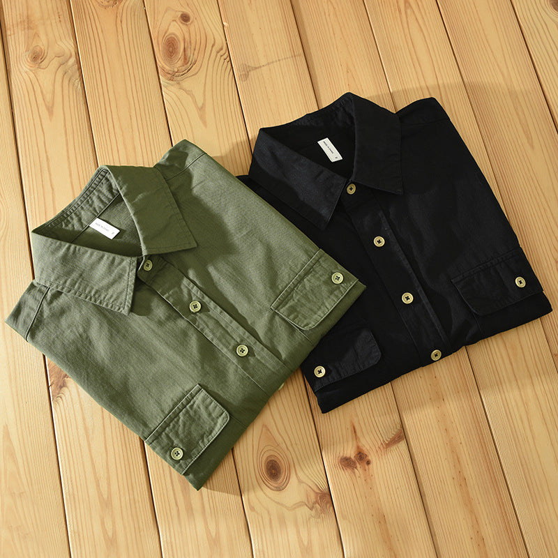 Men's Short Sleeve Shirt Solid Color | Summer Casual Lightweight Breathable