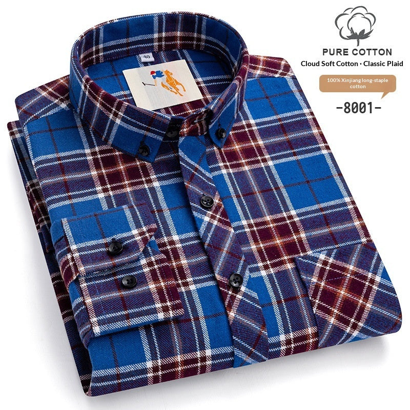 Men's Plaid Flannel Shirt | Warm Autumn Winter Shirt