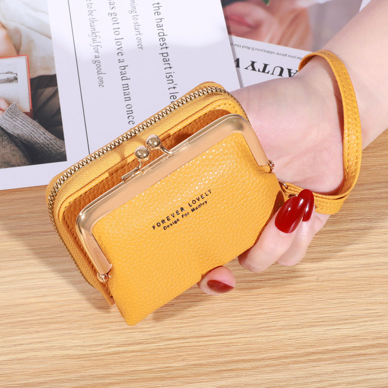Women's Leather Wallet Small - Many Card Slots & Large Capacity