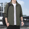 Men's Stand-Up Collar Jacket Loose Fit – Versatile Casual Jacket