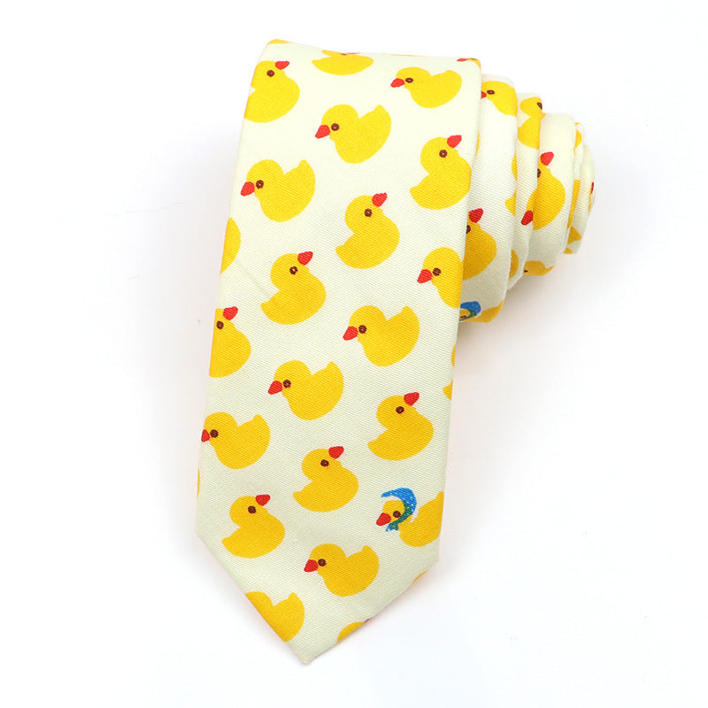 Slim Tie Men's Cotton Korean Slim Modern Elegant