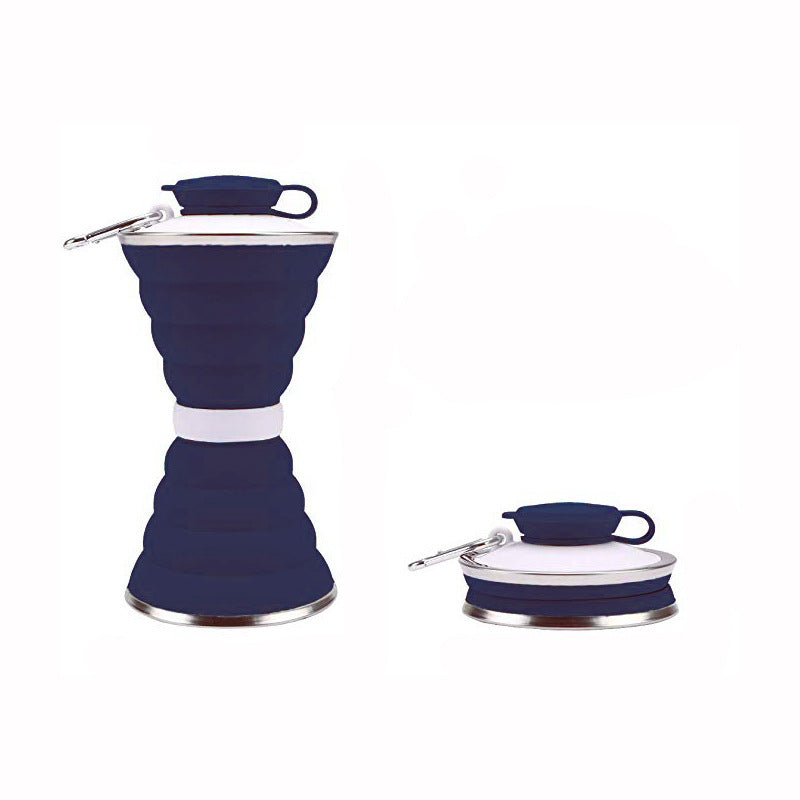 500ml Foldable Silicone Water Bottle – Leak-proof Travel Bottle