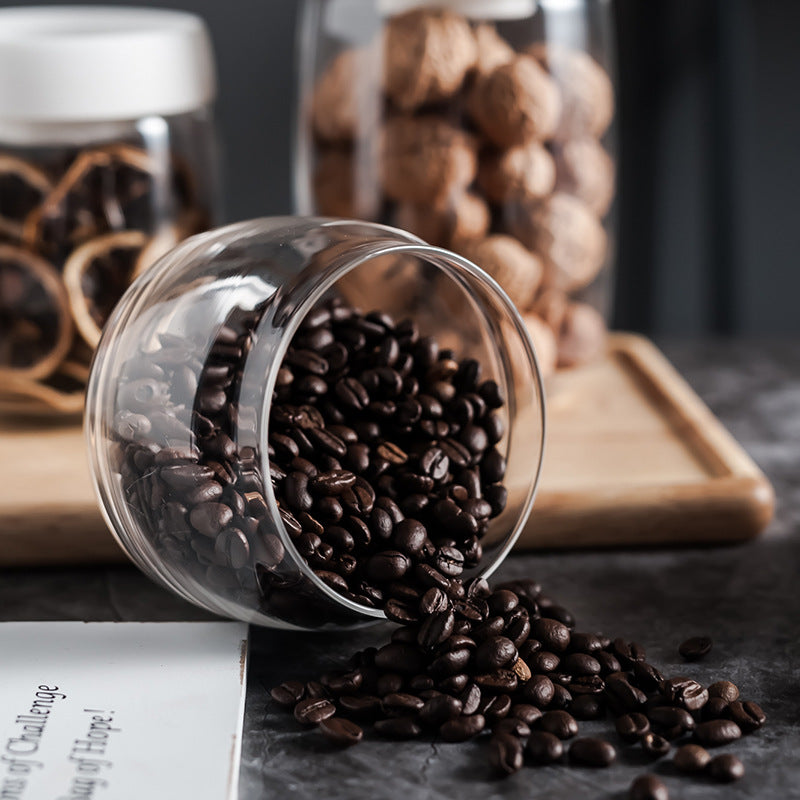 Vacuum Glass Storage Jar | Airtight Canister | Coffee Tea Storage