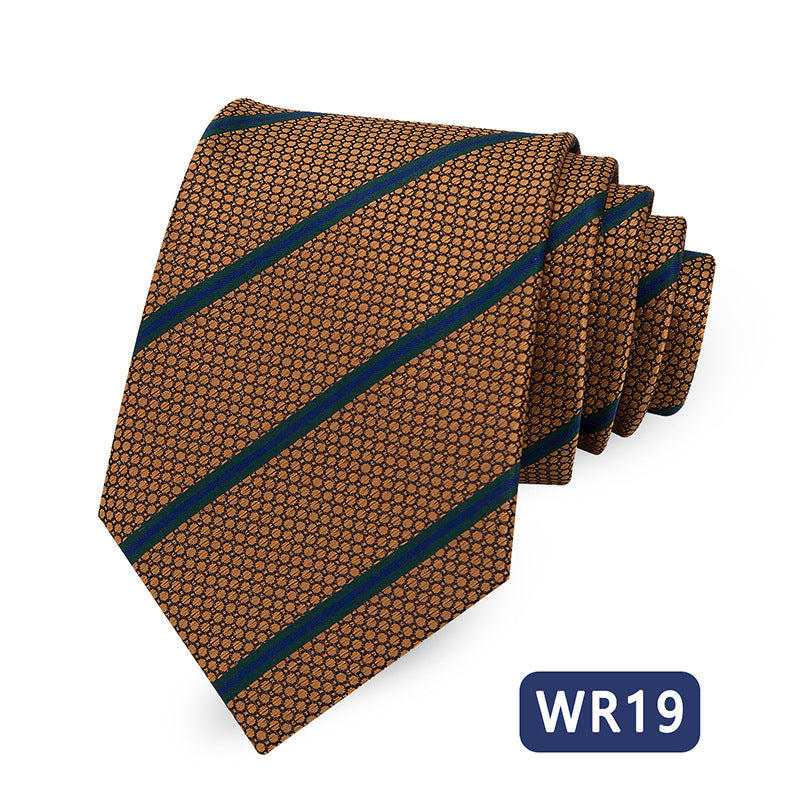 Men's Striped Tie Elegant Business Casual Modern