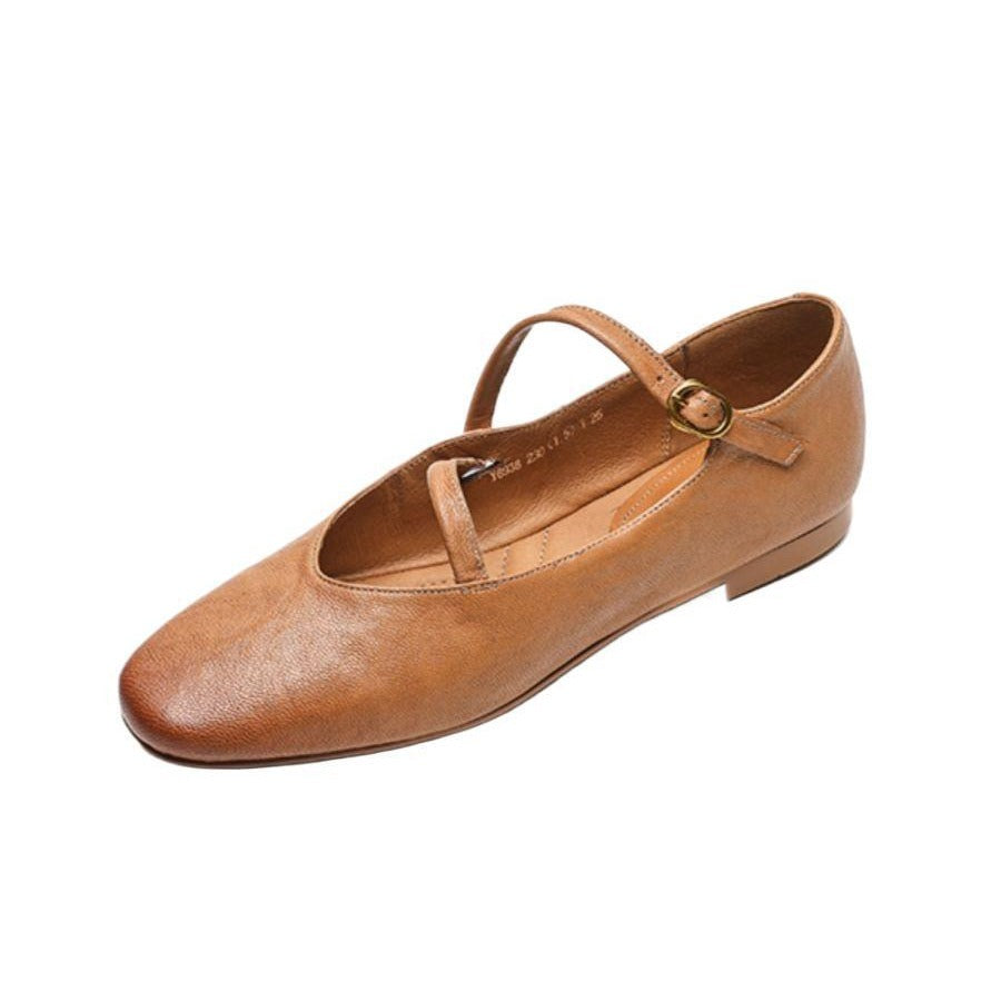 Vintage Mary Jane Damen Schuhe | Flach Rutschfest Elegant