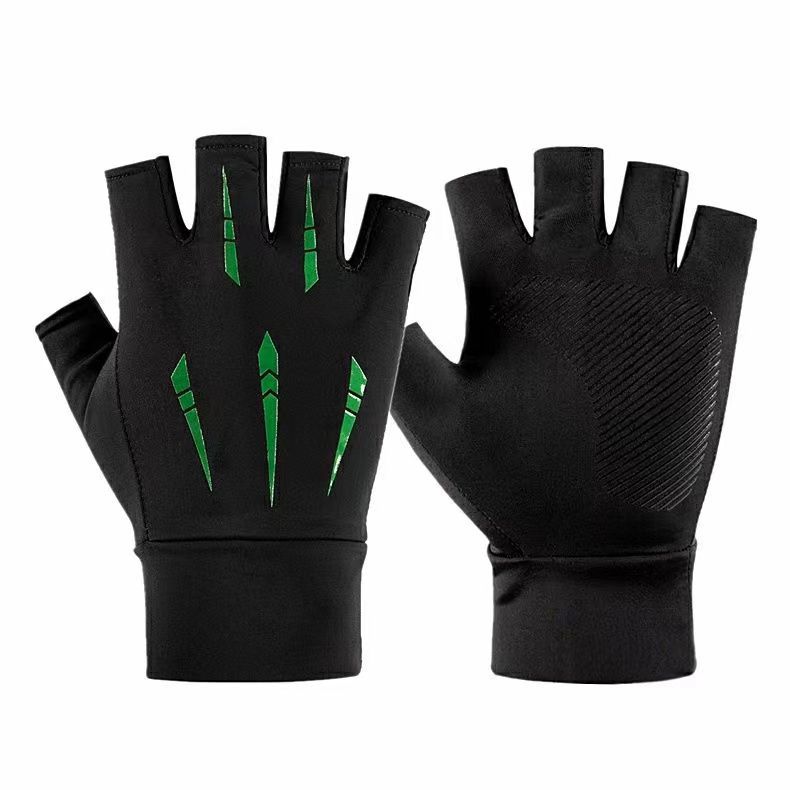 Half-Finger Gloves Summer Ice Silk Non-slip Breathable