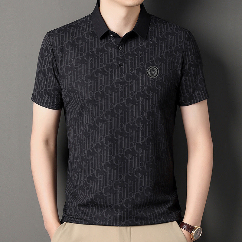 Men's Ice Silk T-Shirt | Summer Cool Breathable Lightweight