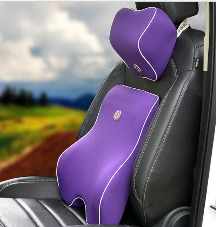 Car Lumbar Cushion Memory Foam Ergonomic Comfortable Back Support