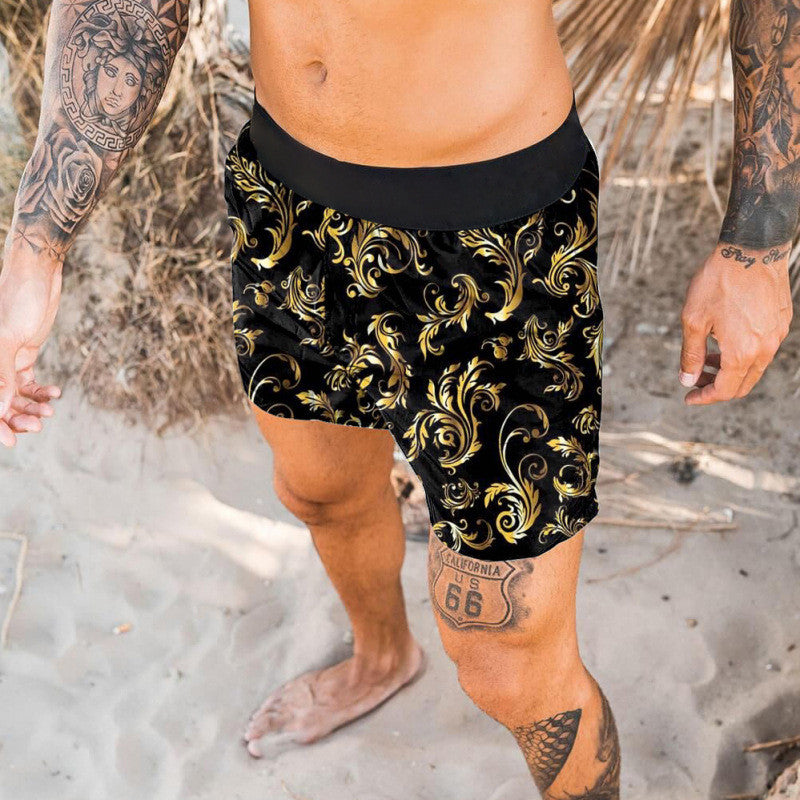 Men's Beach Pants | Quick Dry Print | Lightweight Summer Trousers
