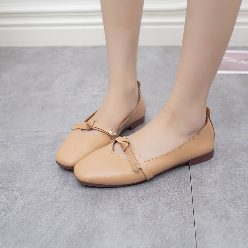 Vintage Mary Jane Schuhe Damen | Square Toe Blockabsatz