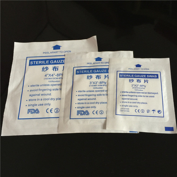 Muslin pads training | First aid gauze dressings bandage practice