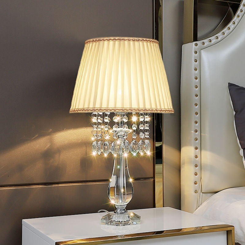 Crystal Table Lamp Dimmable with Remote Control Luxury LED