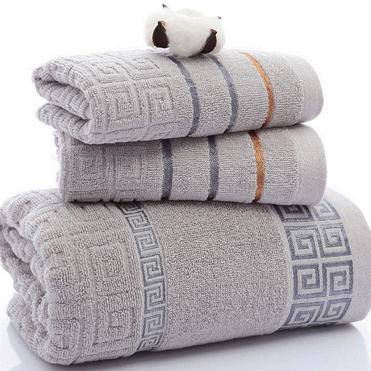 3-Piece Cotton Towel Set | Soft, Absorbent
