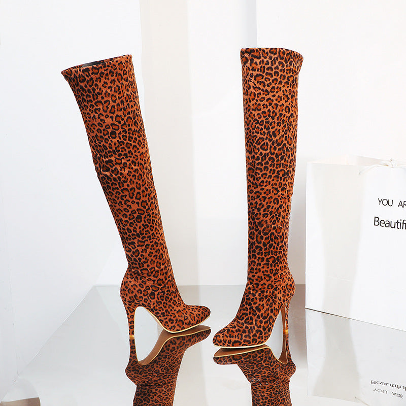 Damen Overknee High Heel Boots | Spitze Stiletto Stiefel