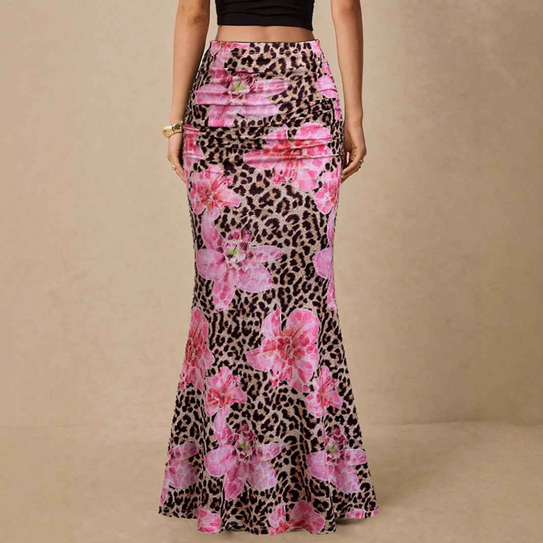 Leopard Print Midirock – Trendiger Damen Rock im Animal Style