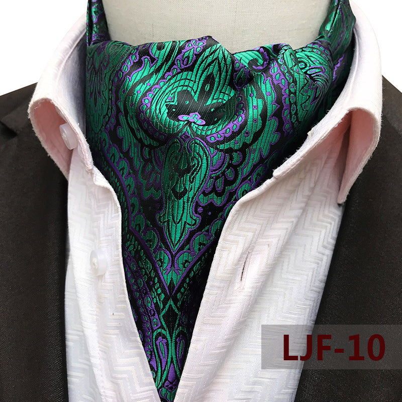 Men's Scarf Jacquard British Elegant Polyester Durable