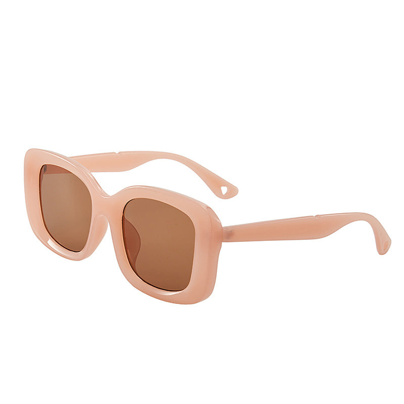Große Eckige Sonnenbrille Unisex – Oversize Fashion Brille