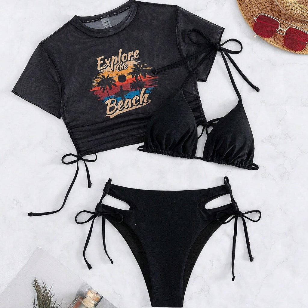 Damen 3-teiliger Bikini | Elegante Sexy Swimwear