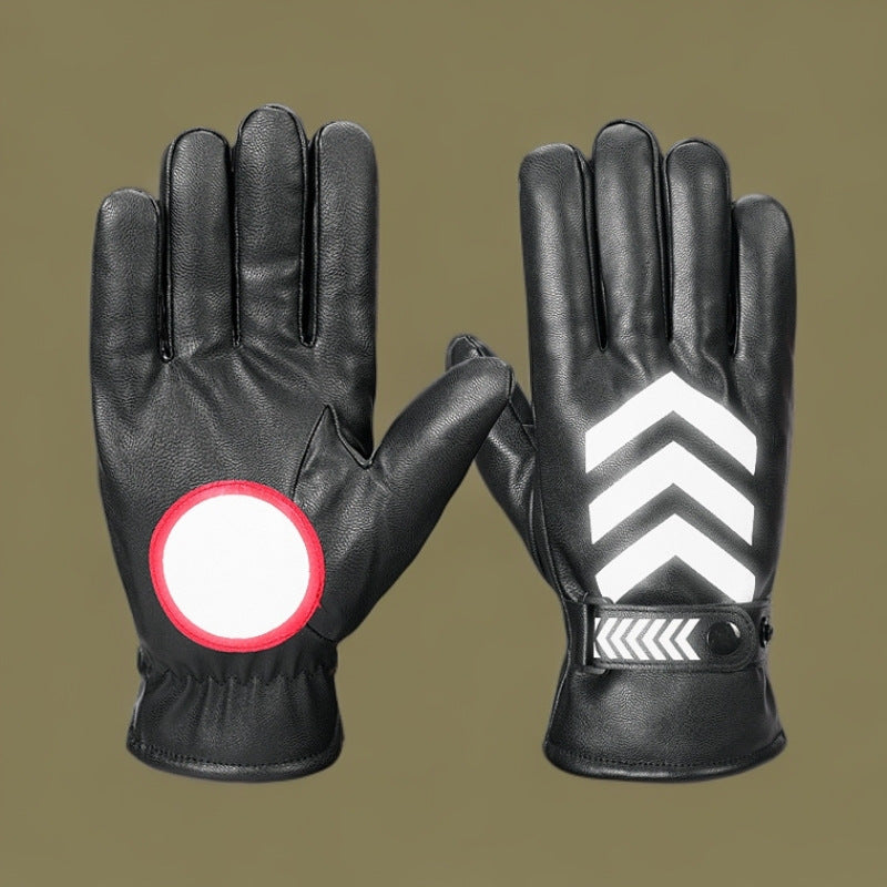 Winter Gloves Warm Non-Slip Reflective Fleece Outdoor