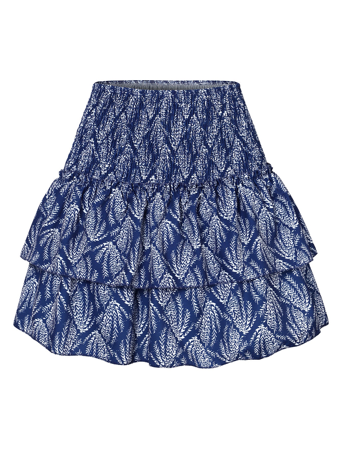 Damen Volantrock Casual | Eleganter Lotusblatt Rock