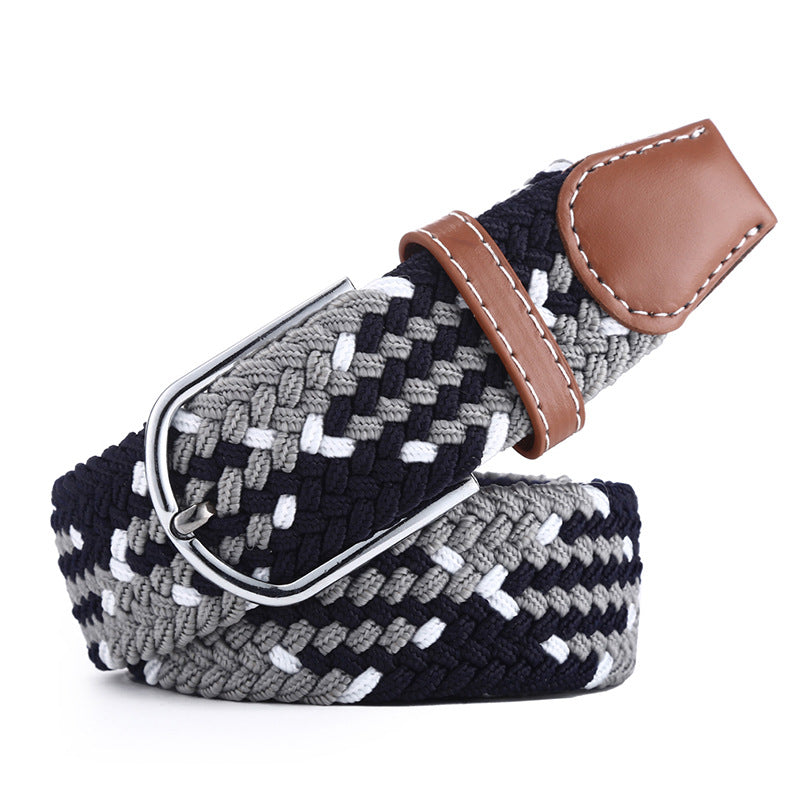 Canvas Stretch Belt Unisex | Woven Adjustable Durable Everyday