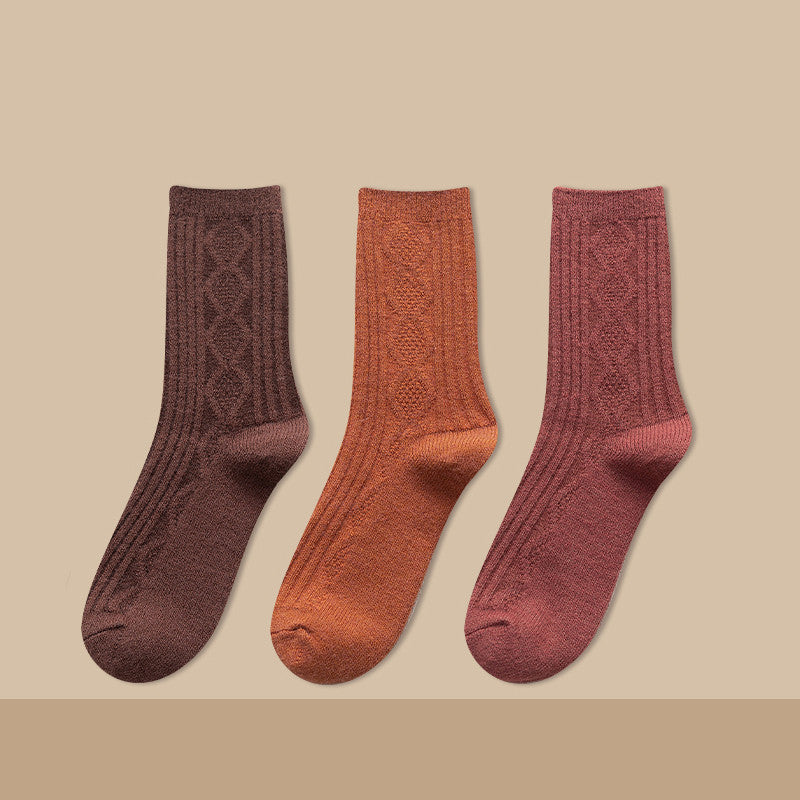 Damen Kaschmir Kniestrümpfe Warm – Dicke Kuschel Langsocken