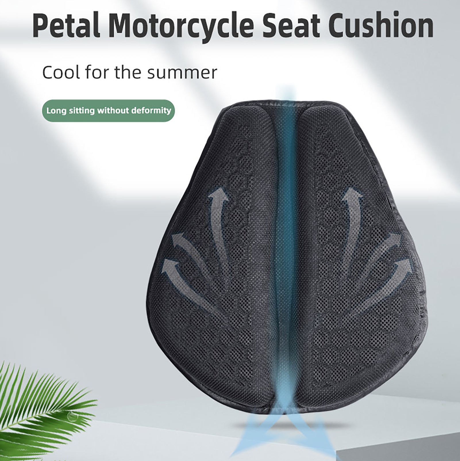Motorcycle Seat Cushion Shock Absorbing | Breathable Comfort Universal