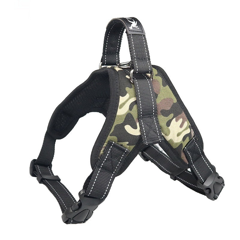 Dog Harness Camouflage | Outdoor Dog Vest robust adjustable