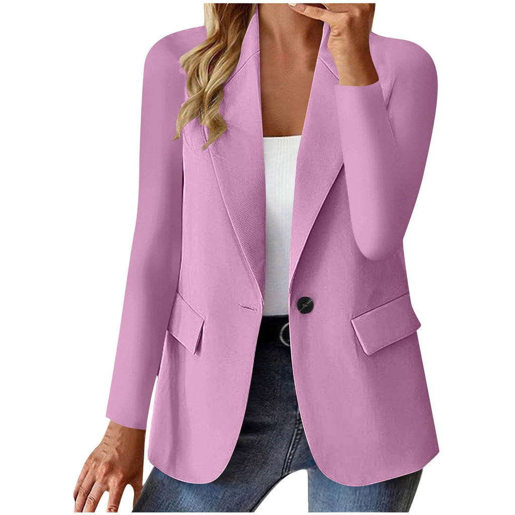 Women's Cardigan Blazer Elegant Long Sleeve | Modern Business Jacket