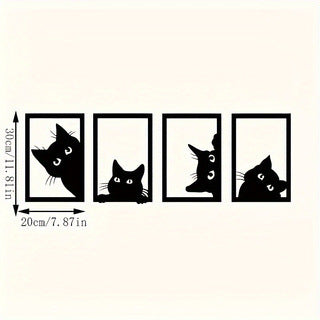 Metal wall decor black cat | Buy modern wall art