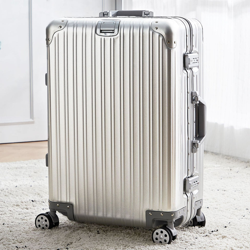 Aluminum Magnesium Suitcase with Combination Lock – Premium Trolley