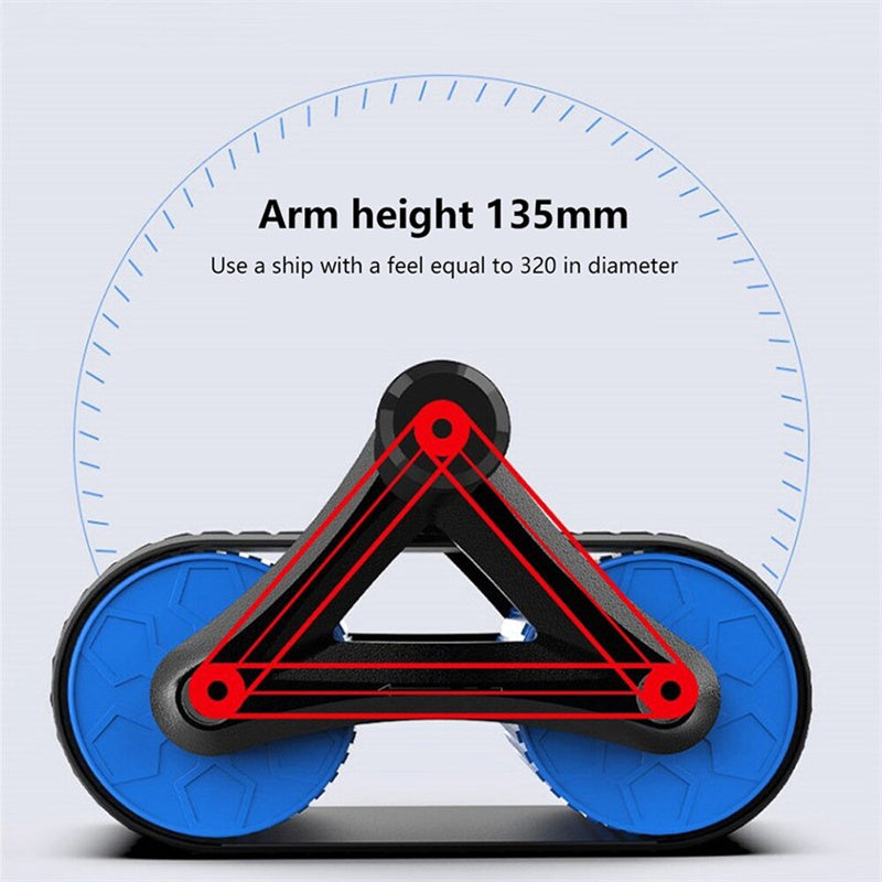 Double Wheel AB Roller with Automatic Rebound | Abdominal Trainer Home Gym