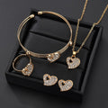 Romantic Love Jewelry Set – Necklace & Earrings in an Elegant Heart Design