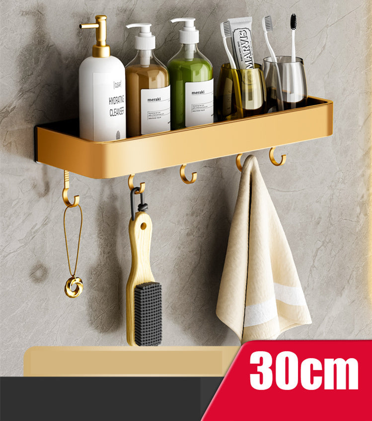 Towel Holder No Drilling | Bathroom Shelf Wall | Towel Rack
