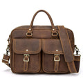 Retro Leather Travel Bag XL - Crazy Horse Cowhide Weekender