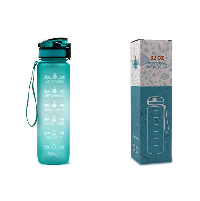 1L Tritan Trinkflasche mit Zeitmarkierung – Motivationsflasche