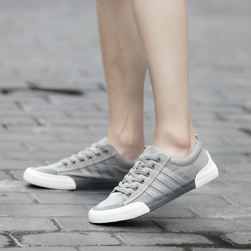 Men's Vintage Canvas Sneakers | Classic Comfortable Casual Shoes