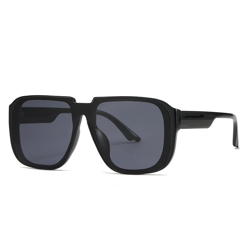 Damen One Piece Sonnenbrille Retro – Trendige Oversize Brille