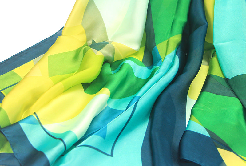 Women's Scarf Silk Imitation Geometric Elegant Lightweight