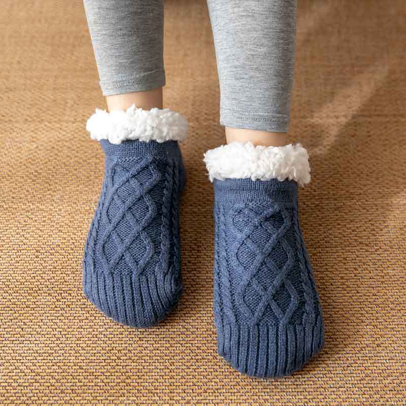 Damen Winter Kuschelsocken – Rutschfeste Plüsch Home Socks Warm