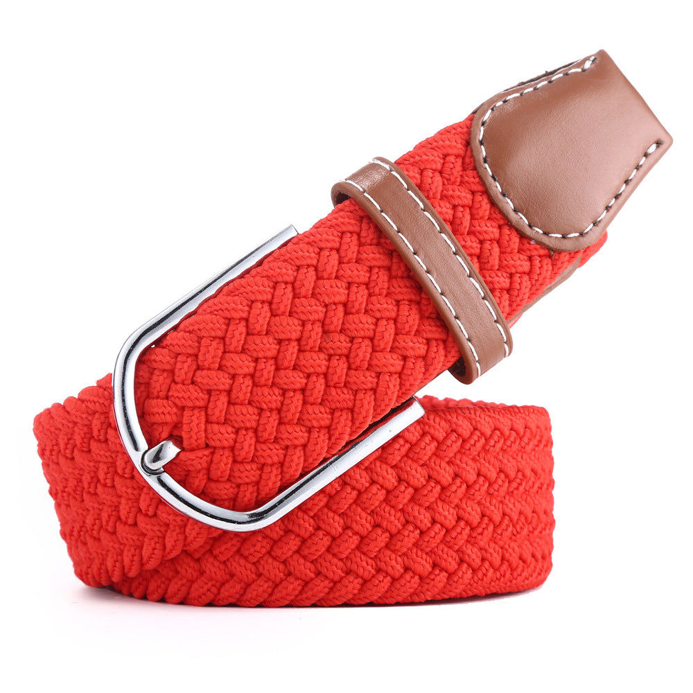 Canvas Stretch Belt Unisex | Woven Adjustable Durable Everyday